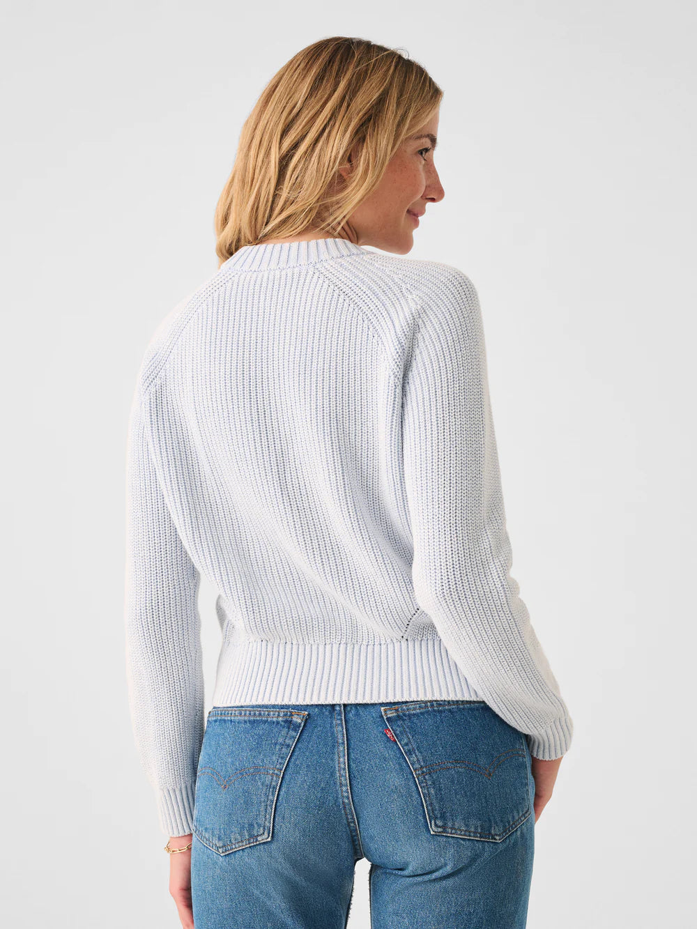 Sunwashed Fisherman Crew Sweater - Heather