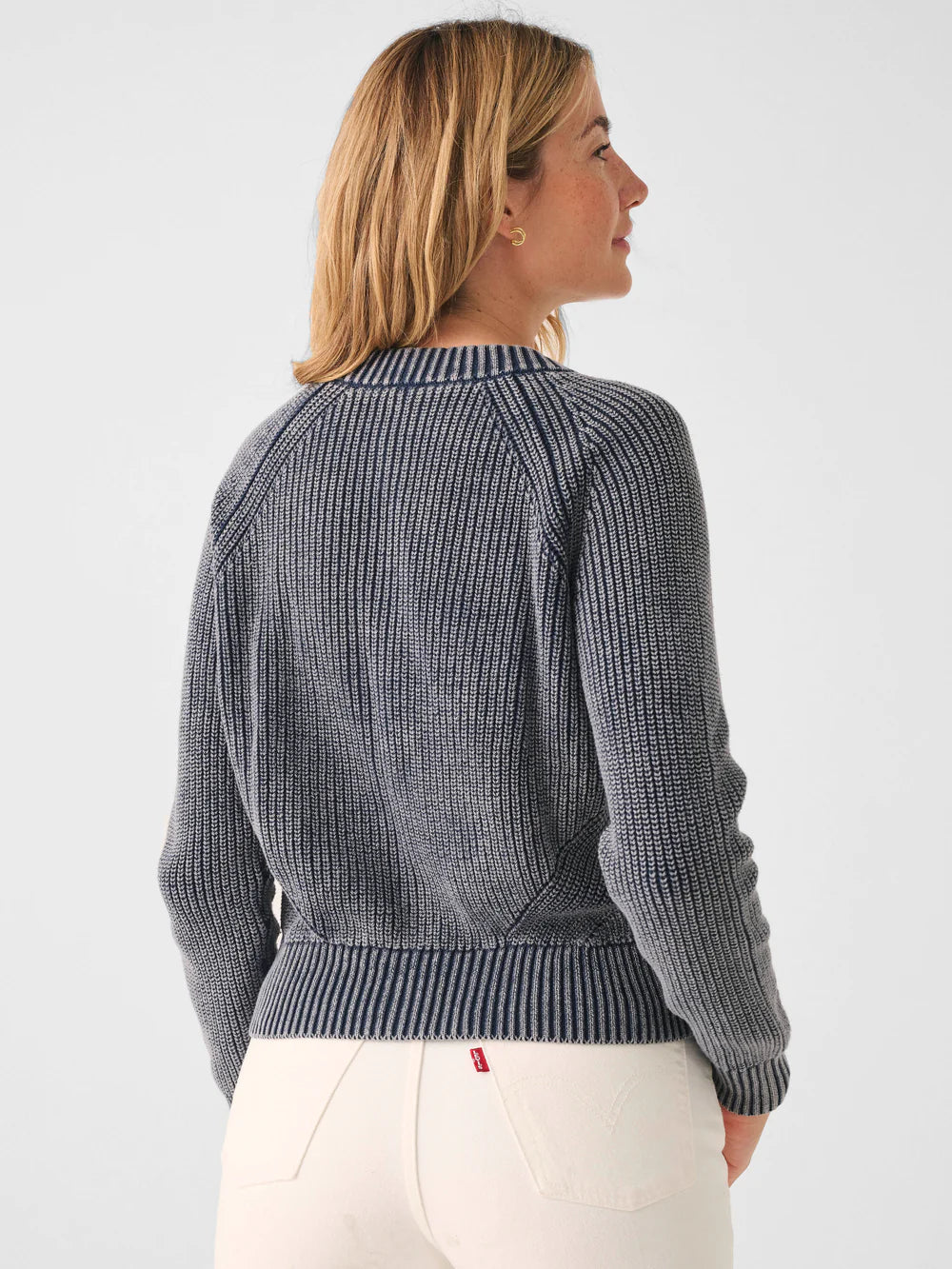 Sunwashed Fisherman Cardigan - Navy