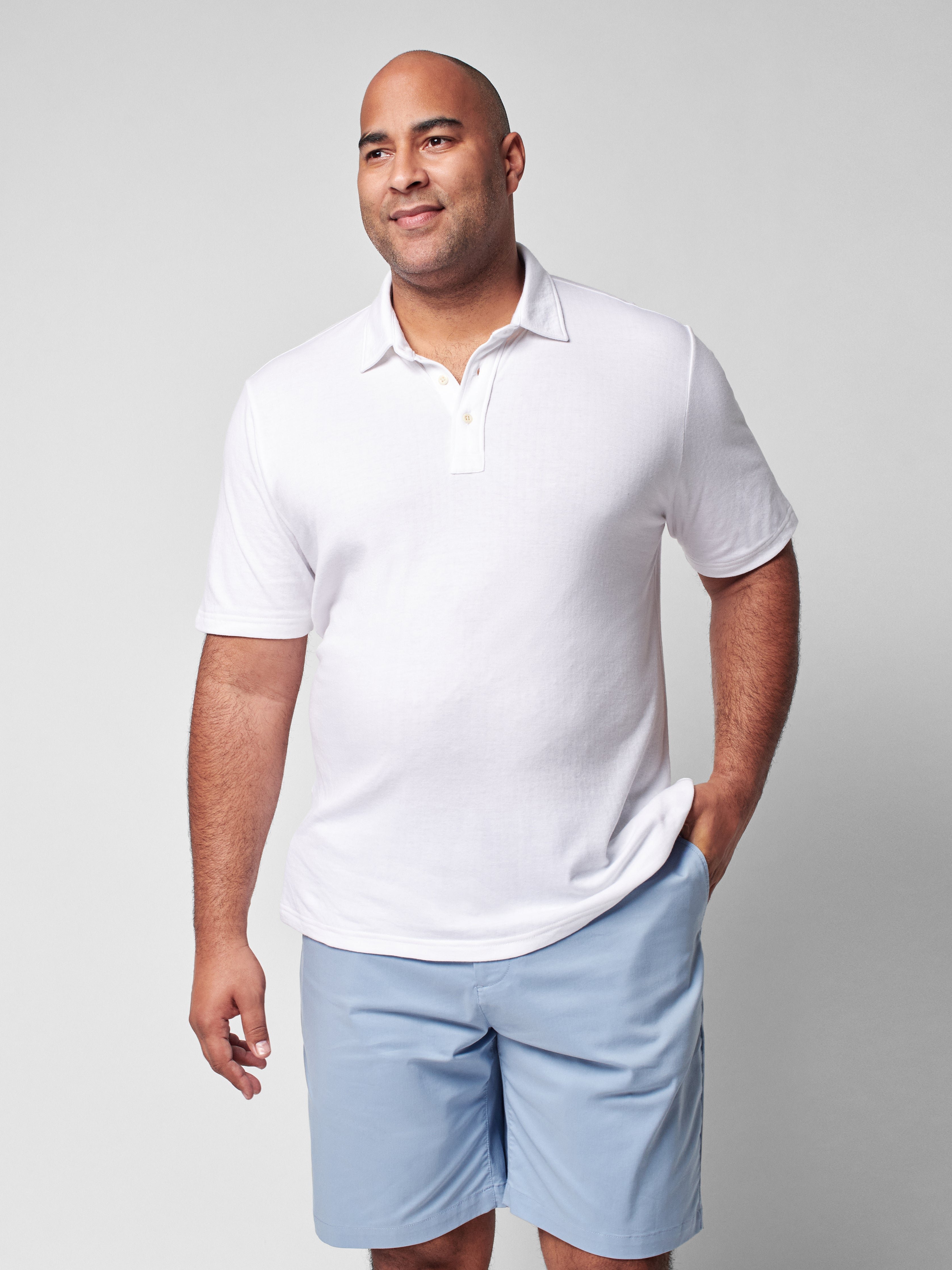 Cloud Short Sleeve Polo - White