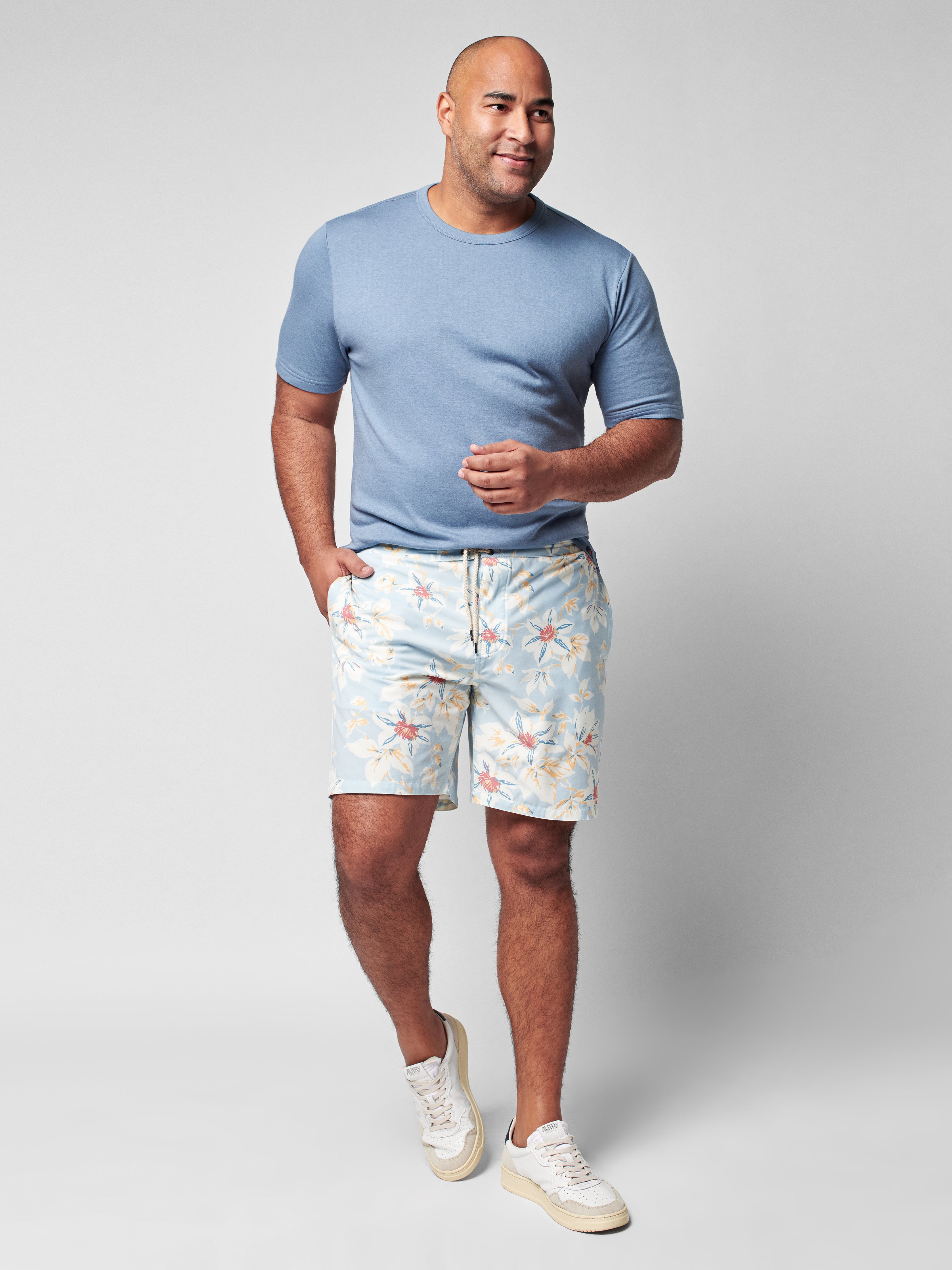 Classic Boardshort (7") - Blue Sky Floral