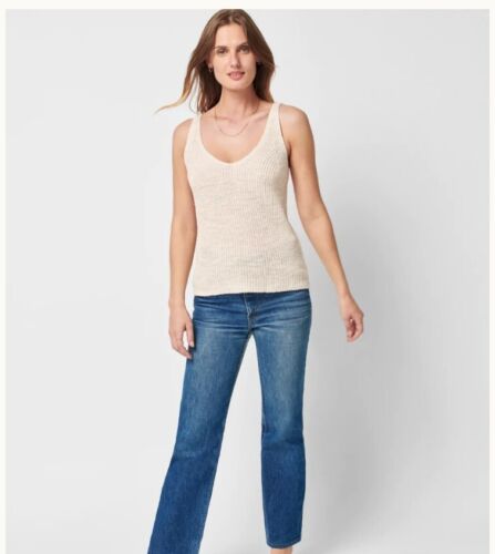 Miramar Linen Tank - Natural